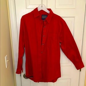 Vintage  Red corduroy Button-Up Shirt
medium